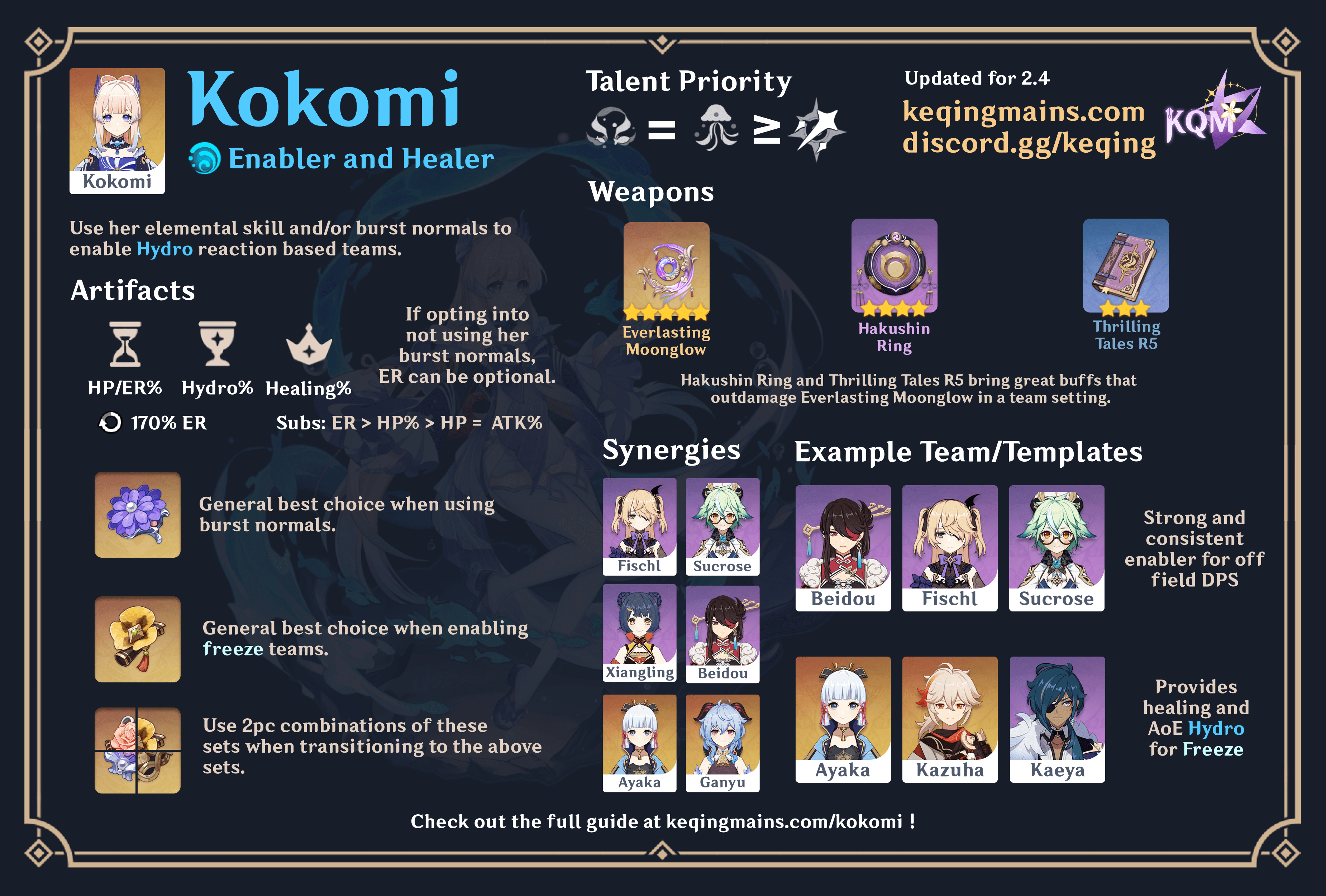 Kokomi Guide: Pearl of Wisdom - KQM